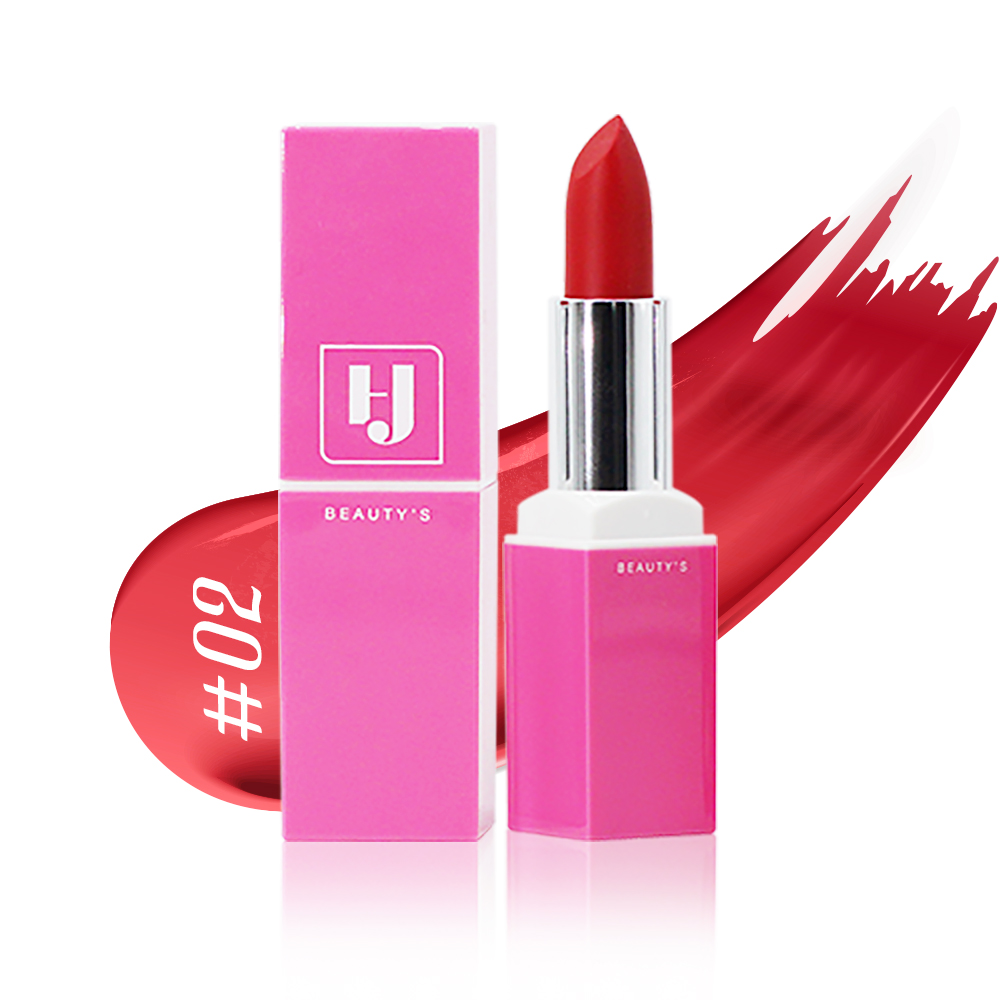 SON MÔI HOUJI CHARMING LIPSTICK MÀU 02 - ĐỎ HỒNG